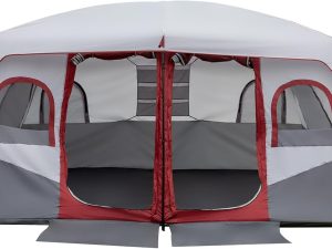 10 Person Tent | Large Multi Room Tent for Family | Included Tent Gear Loft Organizer for Camping Accessories | Portable Cabin Huge Tent with Carry Bag for Outdoor Car Camping，Family Tent