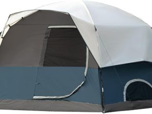 Cabin Tent 4-6 Person, Waterproof Camping Tent with Rain Cover Easy to Set Up, Portable Double Layer Large Family Tent for Outdoor Camping
