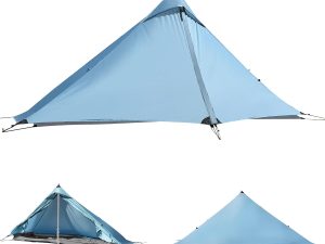 Ultralight,1 Person,Backpacking Camping Tent,Trekking Pole Tent,4-Season,Lightweight,Nylon,Waterproof 5000mm,Compact,Easy Setup,Portable,Shelter for Camping,Hiking,Climbing.