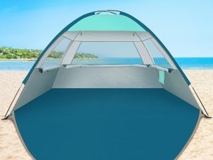 Beach Tent Sun Shade for 3/4-5/6-7/8-10 Person, UPF 50+ Beach Sun Shelter Canopy Tent, Lightweight, Easy Set Up and Carry